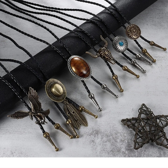 New Set of 6 Bolo 39.5" ties - Picture 1 of 4